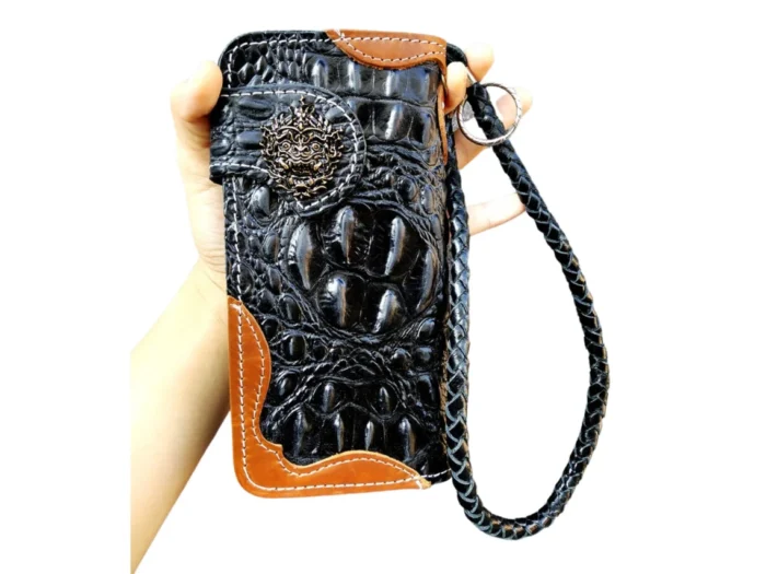Crocodile Leather Wallet Mens