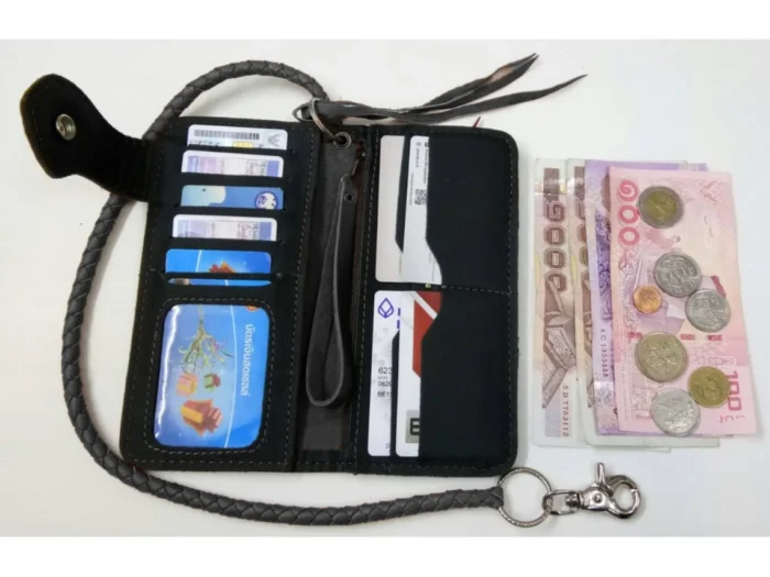 Long Bifold Wallet Mens - Image 2