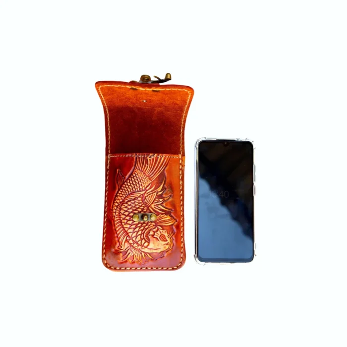 Handmade Leather Cell Phone Case - Image 2