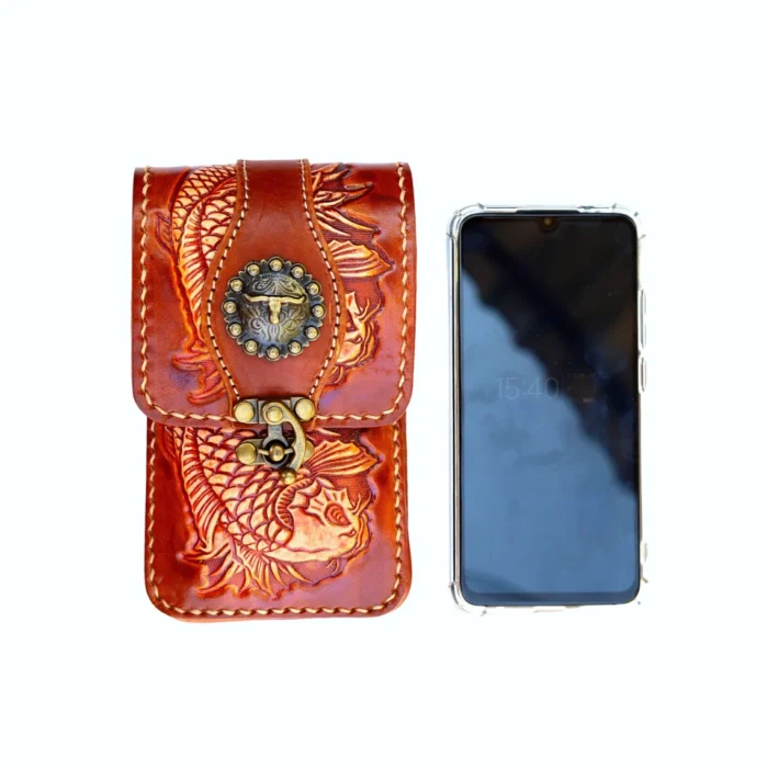 Handmade Leather Cell Phone Case - Image 3