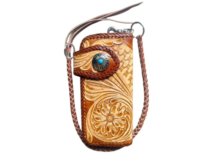 Leather Chain Wallet For Men