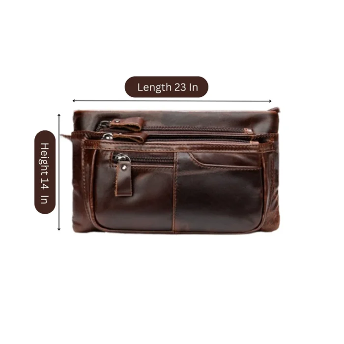Mens Leather Belt Bag - Image 6