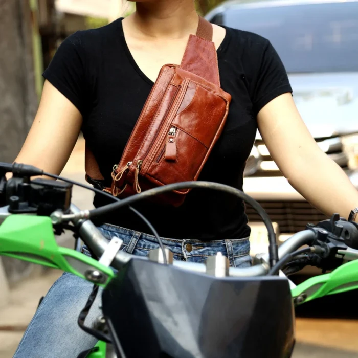Mens Leather Belt Bag - Image 4