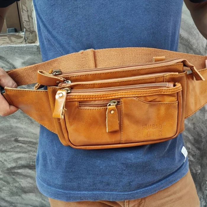 Mens Leather Belt Bag - Image 5