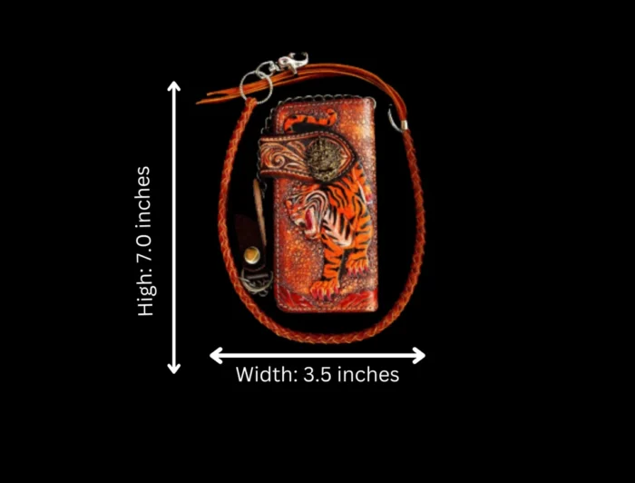 Mens Leather Wallet Long - Image 2