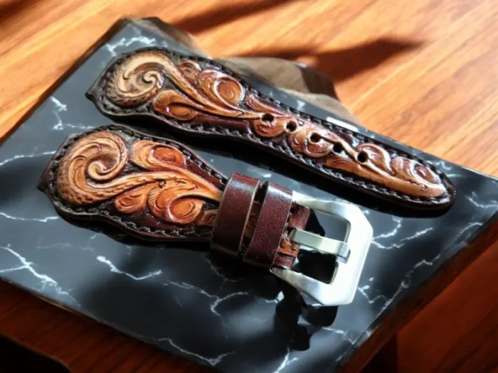 Brown Leather Apple Watch Band