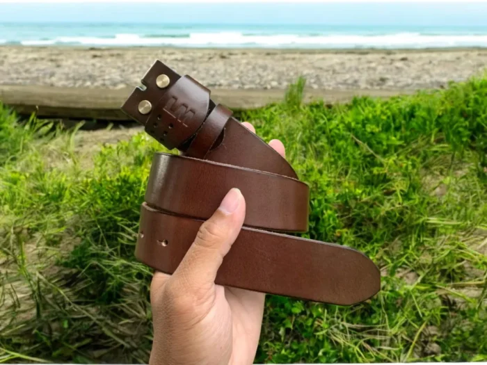 Genuine Leather Belt Strap - Image 4