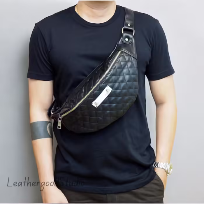 Genuine leather crossbody bags