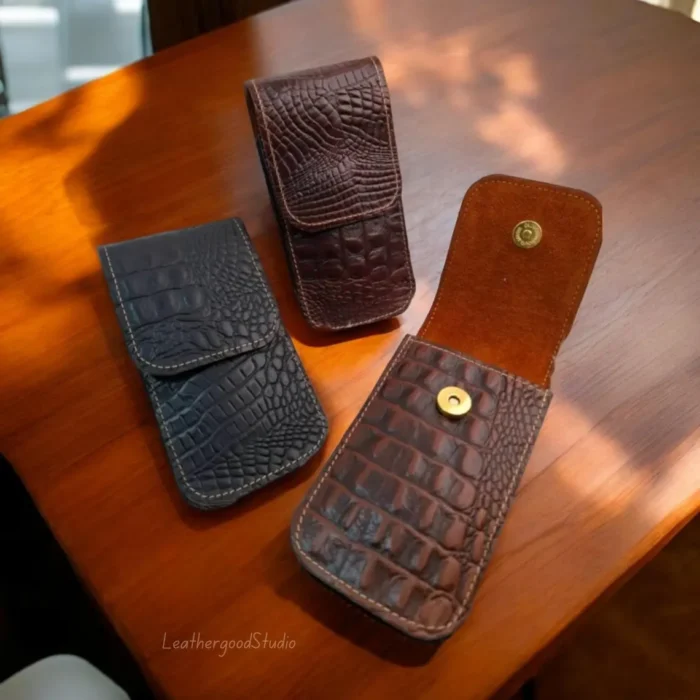 Leather Phone Case, Phone Holster, Handmade Phone Case, Custom Phone Case, Leather Case, Anniversary Gift For Men, Husband Gift For Him