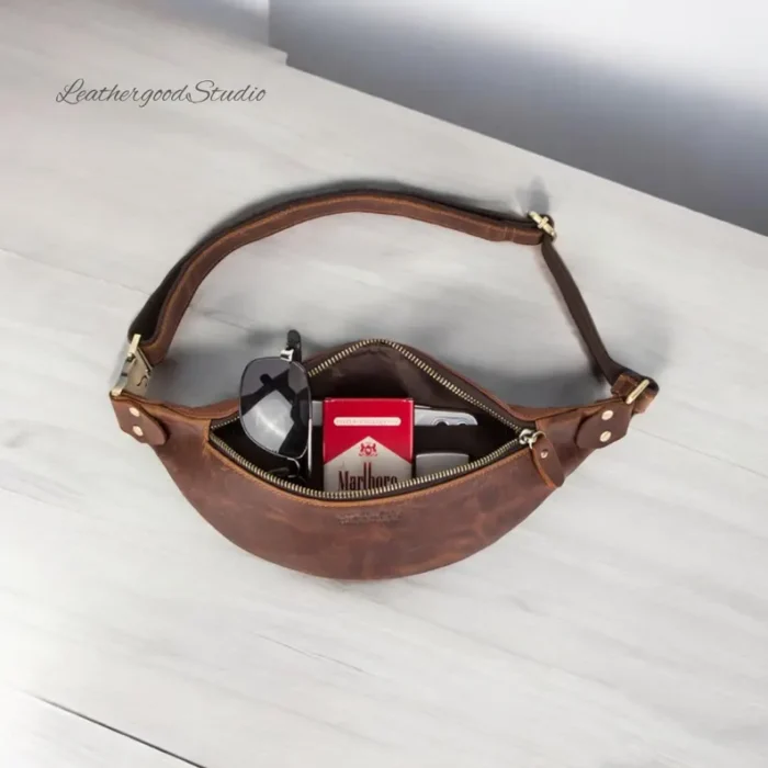 Genuine Leather Crossbody Bag for Men, Best leather crossbody bag for men - Image 6