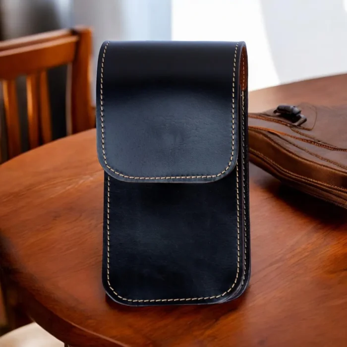 Leather Phone Case, Custom Phone Case, Handmade Phone Case, Phone Case, Phone Holster, Gift For Him, Anniversary Gift For Men, Husband Gift