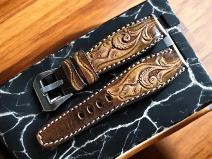 Brown Leather Apple Watch Band
