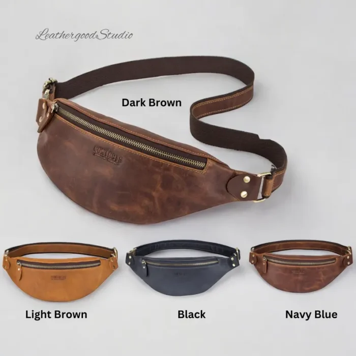 Genuine Leather Crossbody Bag for Men, Best leather crossbody bag for men - Image 2
